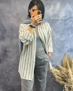 مانتو کنفی راه راه 16054