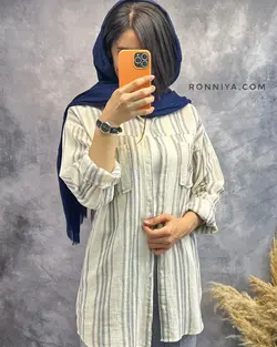 مانتو کنفی راه راه 16054