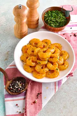 میگو طعم دار شده