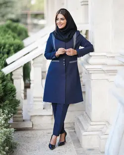 مانتو شلوار اداری روبان