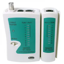 تستر کابل شبکه پروسکیت مدل MT-7051N تست Rj45/Rj11/BNC