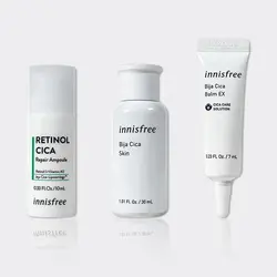 کیت درمانی جوش و جای جوش اینیسفری مدل innisfree Retinol Cica Trio Kit