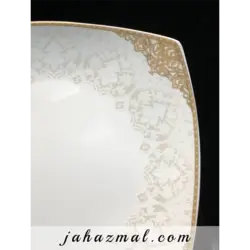 سرویس چینی پردیس طرح بوگاتی طلایی 30 پارچه کد 484b