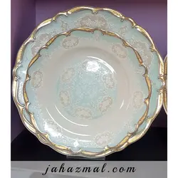 سرویس چینی پردیس طرح مارتا فیروزه ای 98 پارچه بن چاینا