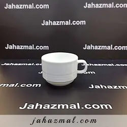 فنجان چای خوری هتلی سفید چینی زرین