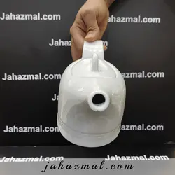 قوری چای خوری 2 فنجان هتلی سفید چینی زرین