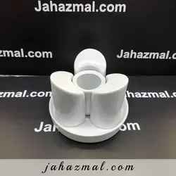 ست نمکدان و سماق پاش هتلی سفید چینی تقدیس