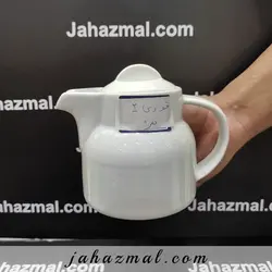 قوری دو نفره هتلی سفید چینی تقدیس