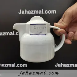 قوری دو نفره هتلی سفید چینی تقدیس