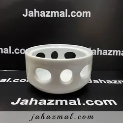 وارمر قوری دو نفره هتلی سفید چینی تقدیس