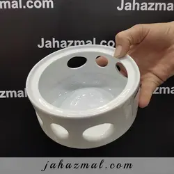 وارمر قوری چهار نفره هتلی سفید چینی تقدیس