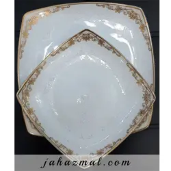 سرویس چینی پردیس طرح هیرام طلایی 105 پارچه
