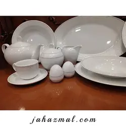 سرویس چینی زرین طرح کلارا 74 پارچه