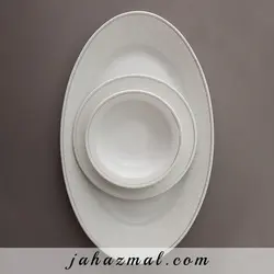 سرویس چینی زرین طرح کلارا 74 پارچه