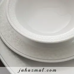 سرویس چینی زرین طرح کلارا 74 پارچه