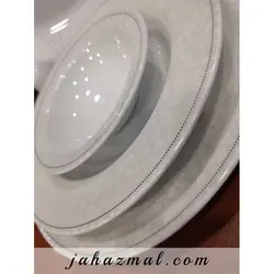 سرویس چینی زرین طرح کلارا 74 پارچه