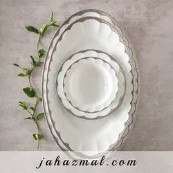 سرویس چینی زرین طرح ایساتیس پلاتینی 29 پارچه