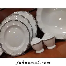 سرویس چینی زرین طرح ایساتیس پلاتینی 29 پارچه