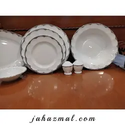 سرویس چینی زرین طرح ایساتیس پلاتینی 29 پارچه