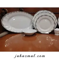 سرویس چینی زرین طرح ایساتیس پلاتینی 29 پارچه