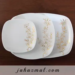 سرویس چینی زرین طرح شکوفه گیلاس 27 پارچه