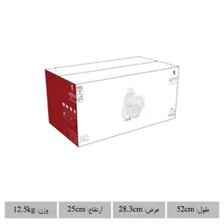 سرویس چینی زرین طرح سپید صدف 28 پارچه