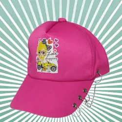 کلاه کپ دخترانه مدل پرنسس زنجیردار کد 05