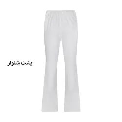 شلوار دخترانه مدل دمپا بغل زیپ دار کد GID-SH12 رنگ سفید