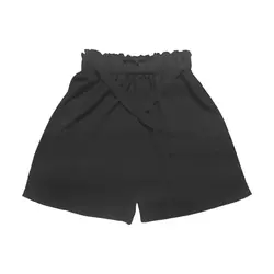 شلوارک دخترانه  مدل ابر و بادی رنگ مشکی کد 301