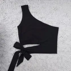 کراپ‌ تاپ دخترانه مدل یقه رومی بغل پاپیونی