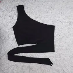 کراپ‌ تاپ دخترانه مدل یقه رومی بغل پاپیونی