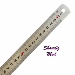 خط کش فلزی 50 سانتی متری