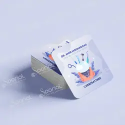 کارت ویزیت دندانپزشکی کد 23 - اسپوریال‌ -‌ دانلود طرح لایه باز
