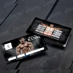 کارت ویزیت باشگاه بدنسازی کد 29 - اسپوریال‌ -‌ دانلود طرح لایه باز