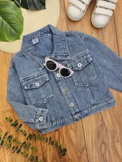 کت جین دخترانه گلدوزی قلب