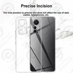 قاب پشت کریستال و محافظ لنزدار Xiaomi Redmi Note 12S برند Space