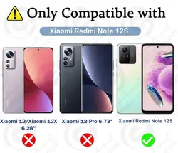 قاب پشت کریستال و محافظ لنزدار Xiaomi Redmi Note 12S برند Space