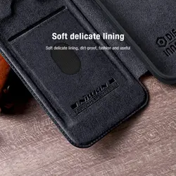 کیف چرمی محافظ لنزدار نیلکین iPhone 15 Pro Max مدل Qin Pro