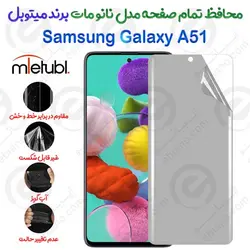 محافظ تمام صفحه نانو مات سامسونگ گلکسی A51 برند میتوبل