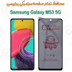 محافظ تمام صفحه سرامیکی حریم شخصی سامسونگ گلکسی ام 53 5 جی