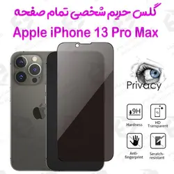 گلس پرایوسی تمام صفحه آیفون 13 پرو مکس