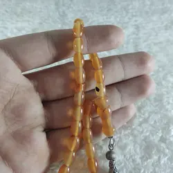 تسبیح عقیق یمنی پرتقالی اصل 33دانه کد{10297} - انگشتر آنلاین - فروشگاه اینترنتی نگین و انگشتر