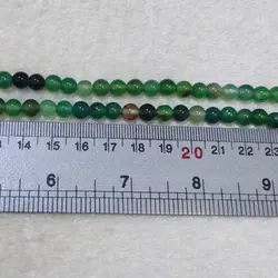 تسبیح عقیق سبز سایز 6 کد{10447} - انگشترآنلاین