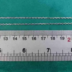 زنجیر نقره طرح کابلی 50 سانتی متری کد{10464} - انگشترآنلاین