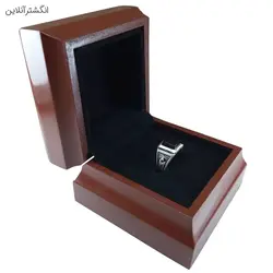 انگشتر عقیق مشکی پسرانه کد{74} - انگشتر آنلاین - فروشگاه اینترنتی نگین و انگشتر