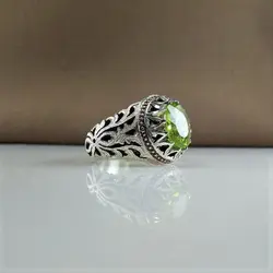 انگشتر زبرجد مردانه ( زبرجد طبیعی ❤️ ) - انگشترآنلاین