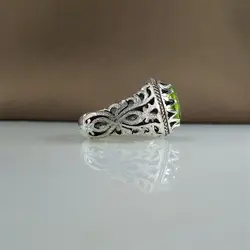انگشتر زبرجد مردانه ( زبرجد طبیعی ❤️ ) - انگشترآنلاین