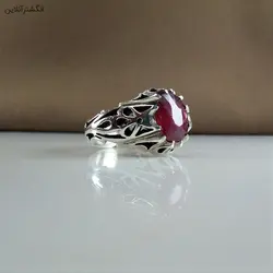 انگشتر یاقوت سرخ مردانه ( یاقوت طبیعی ❤️ ) - انگشتر آنلاین