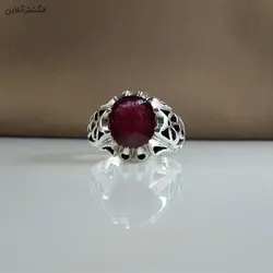 انگشتر یاقوت سرخ مردانه ( یاقوت طبیعی ❤️ ) - انگشتر آنلاین