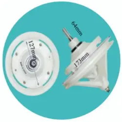 گیربکس دوقلو بزرگ لباسشویی حایر (۱۰ شیار - ۳۸mm) کد : NK-89819